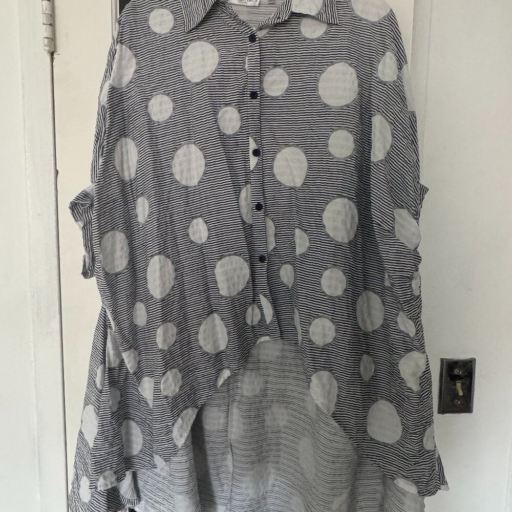 Patrizia Luca 3/4 Sleeve Blouse One Size